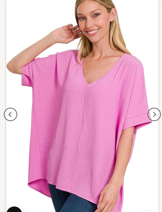 Zenana Woven Airflow Top