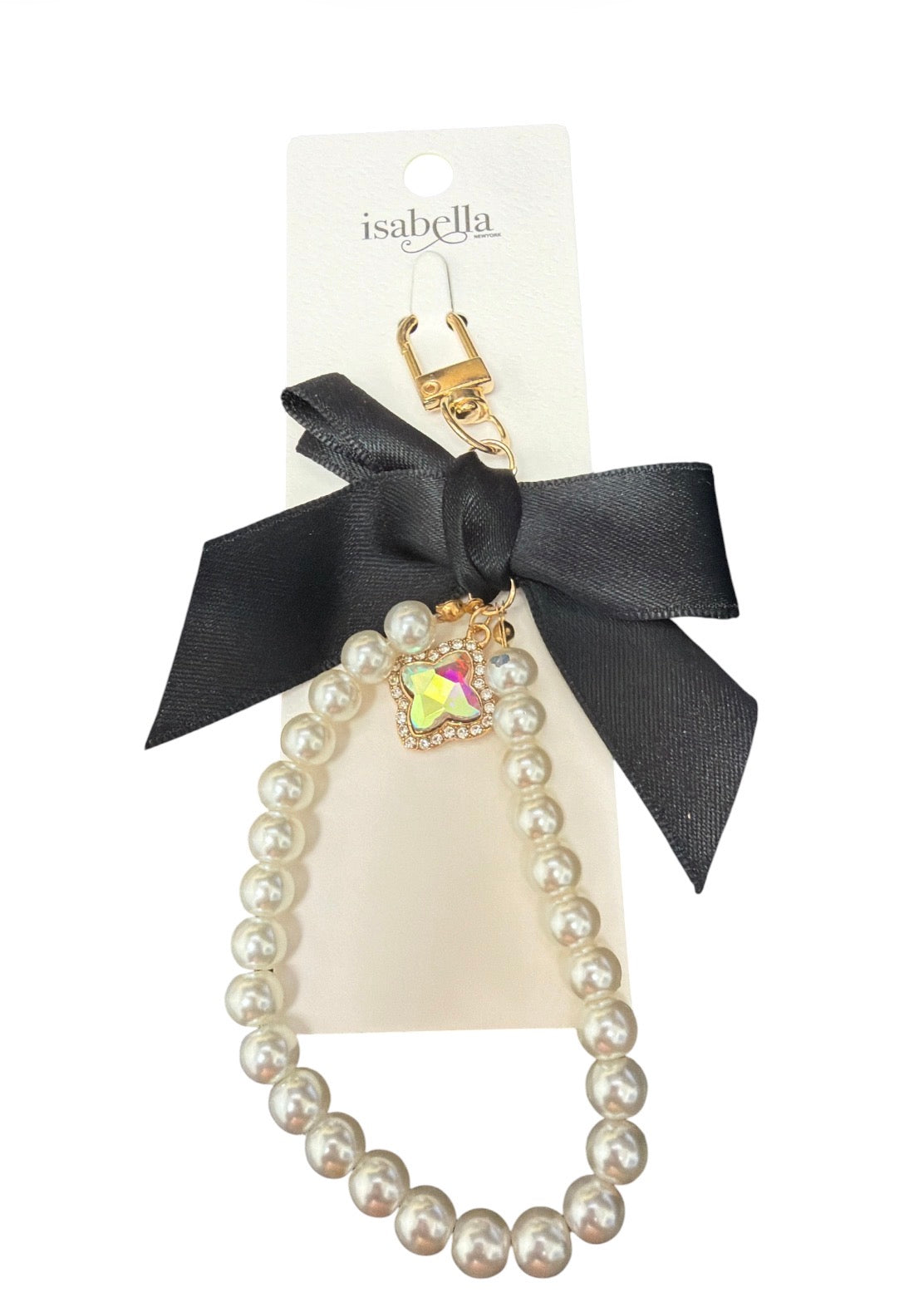 Bow and Peal Bag Keychain Accessory