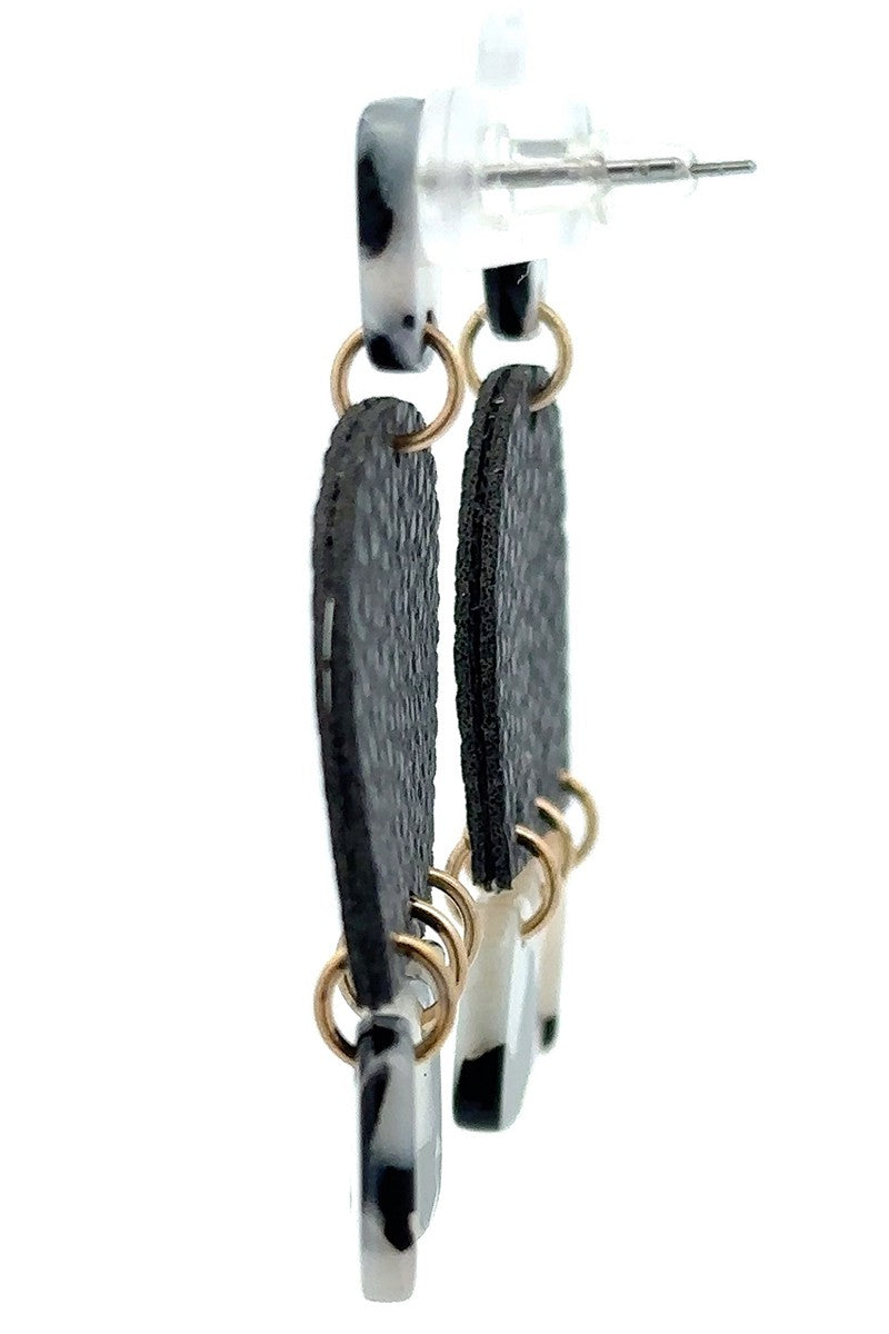 Acrylic Drop Dangle – PEACOCK GLAMOUR