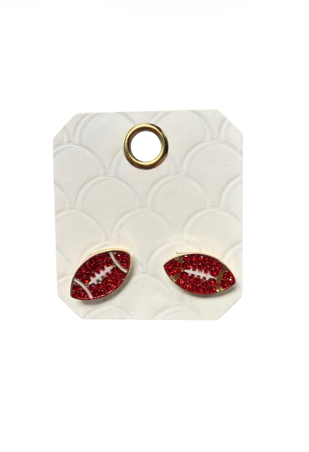 Football Rhinestone Studs