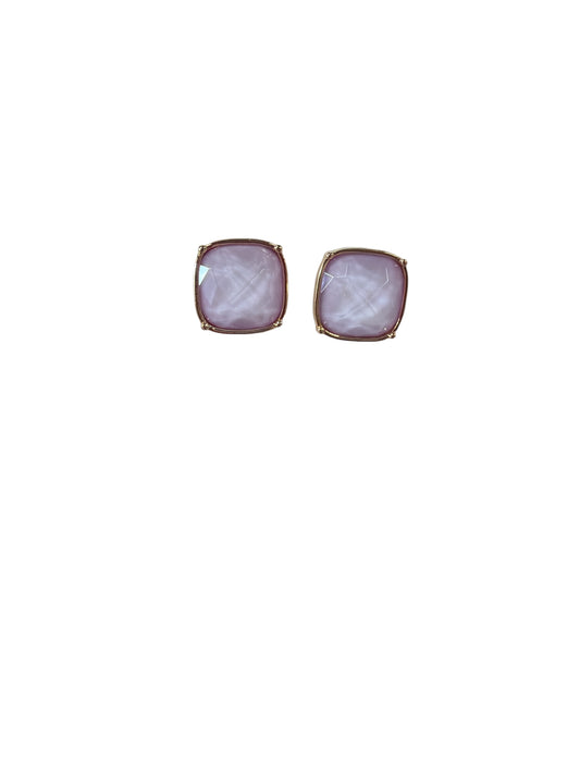 Gold Trim Post Earring