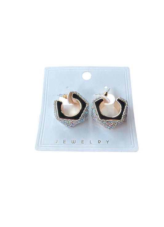 Silver AB Hoop Earrings