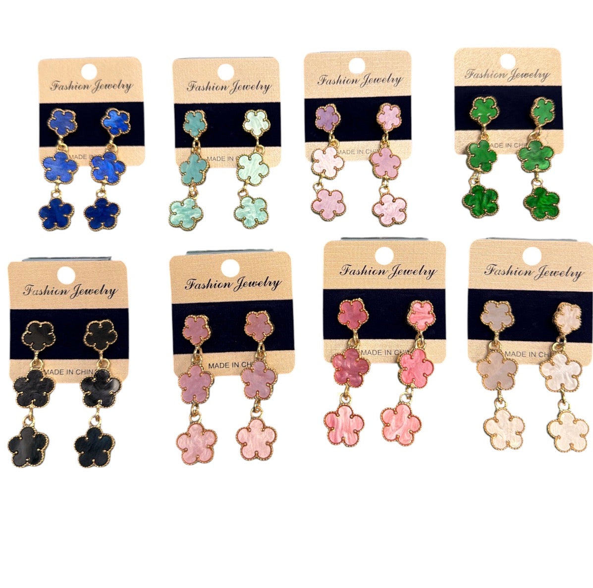 Clover Drop Earrings