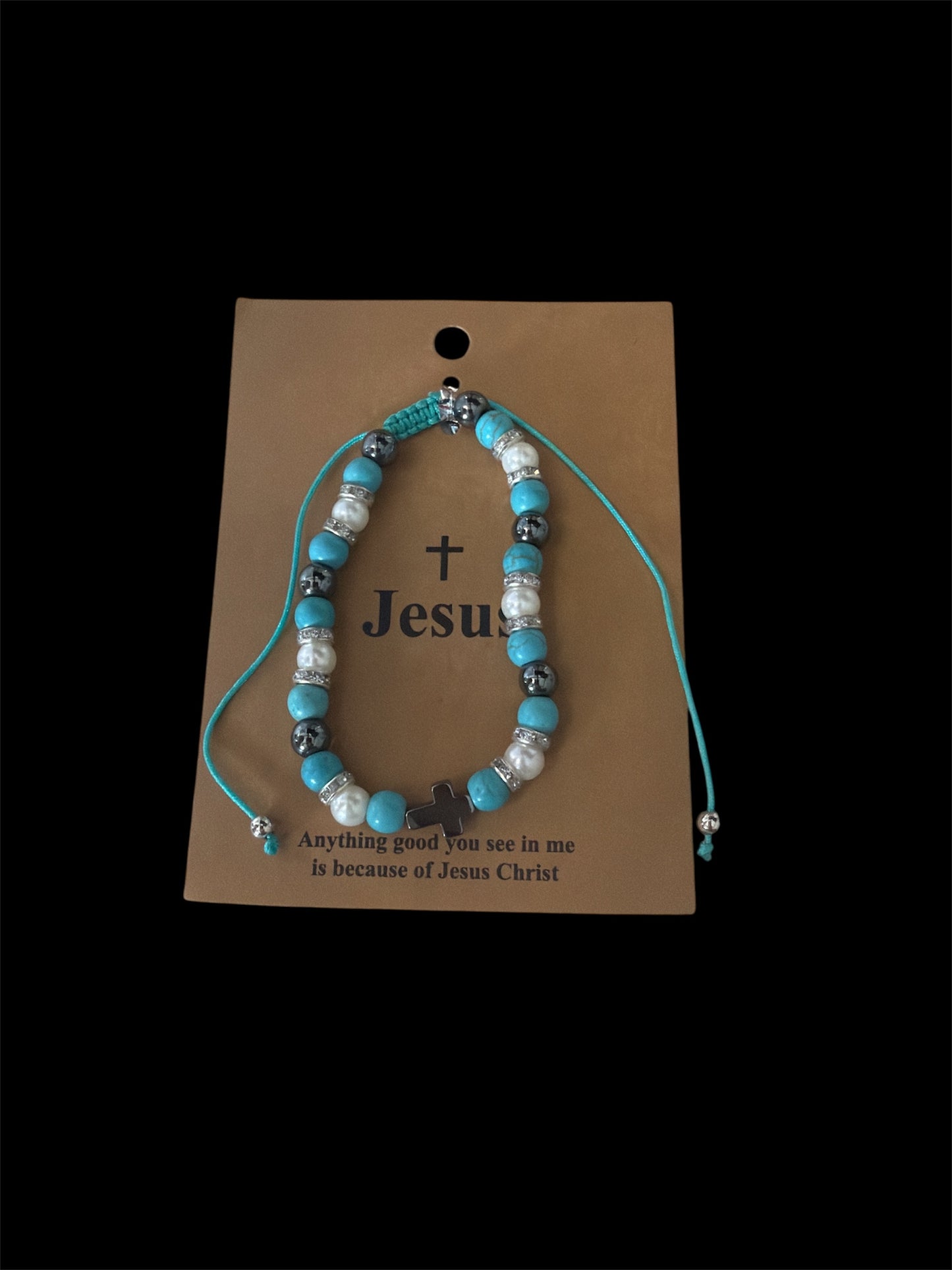 Jesus Pull String Bracelet