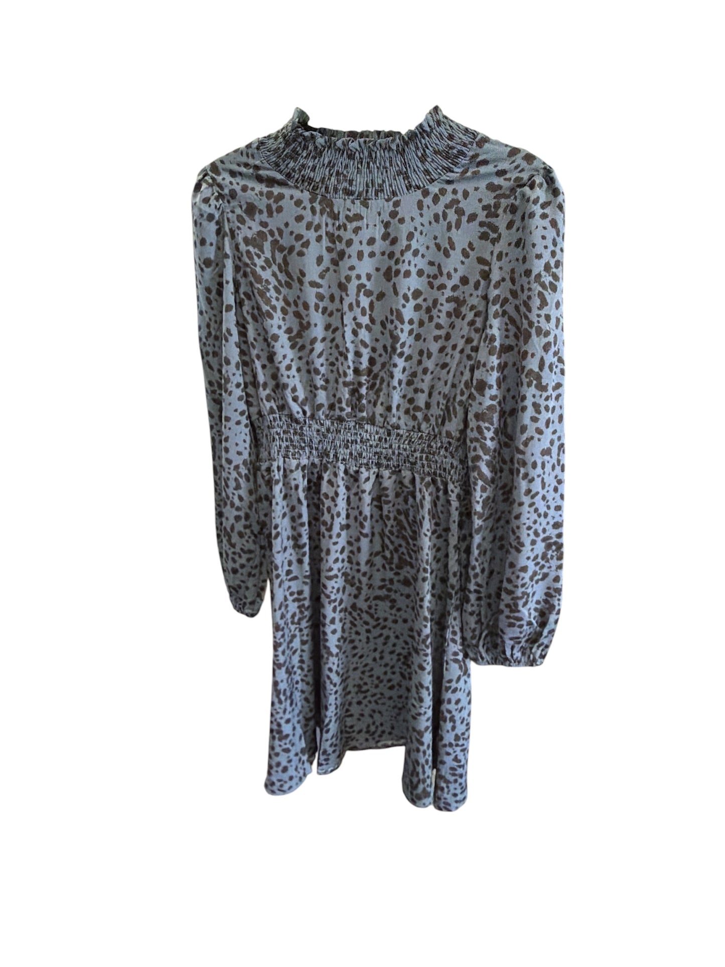 Leopard Navy Mock Dress