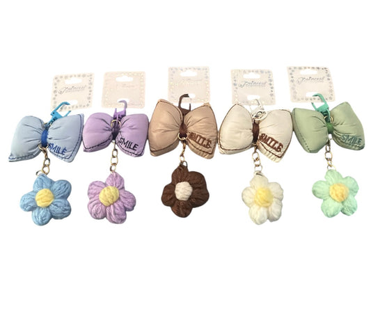 Puff Bow Bag Charm