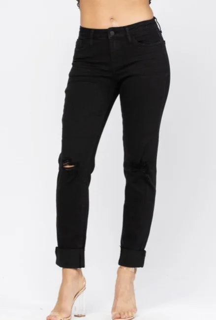 Judy Blue BLACK Mid-Rise - FB1830