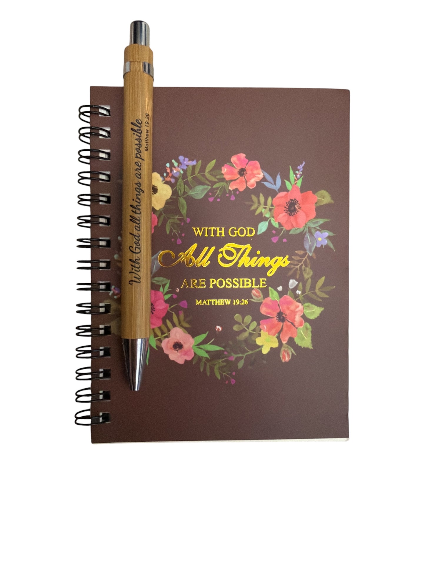 Bible Verse Notebook and Pen Set
