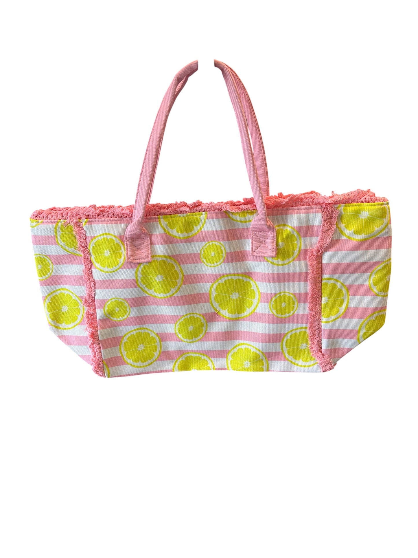 LEMON FRINGE TOTE BAG