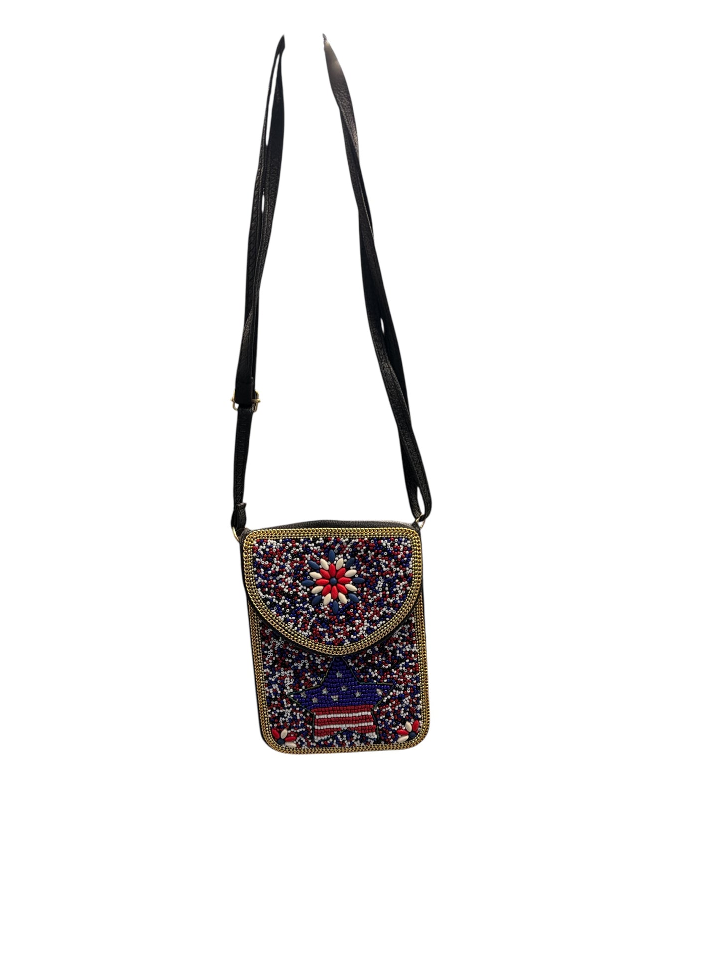 USA BEADED CROSSBODY