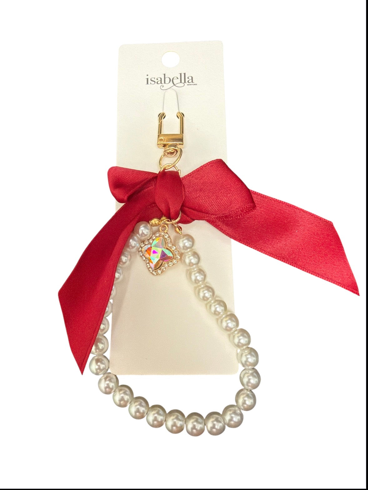 Bow and Peal Bag Keychain Accessory
