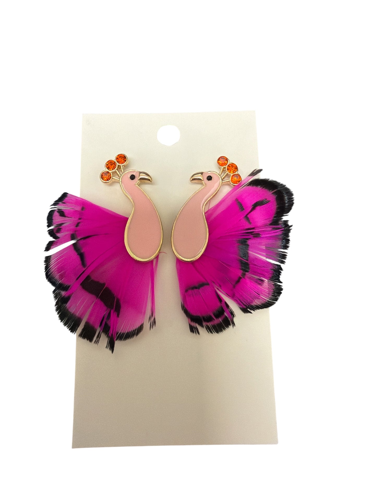 Peacock Feather Earring