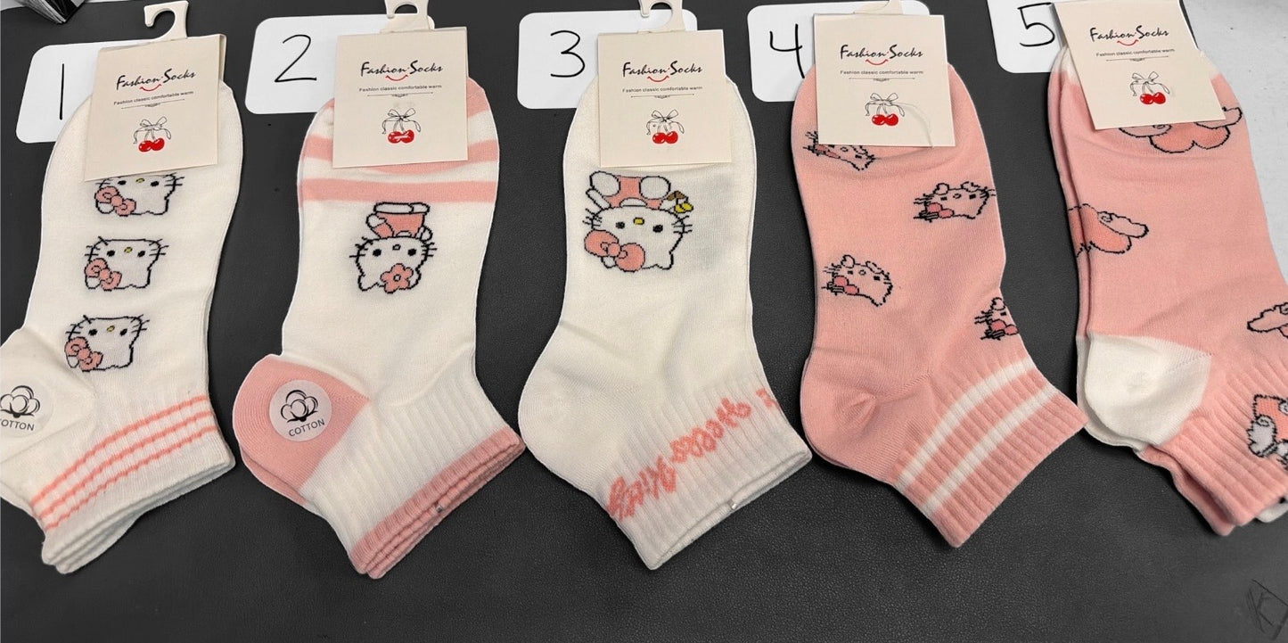 Kitty Cotton Socks