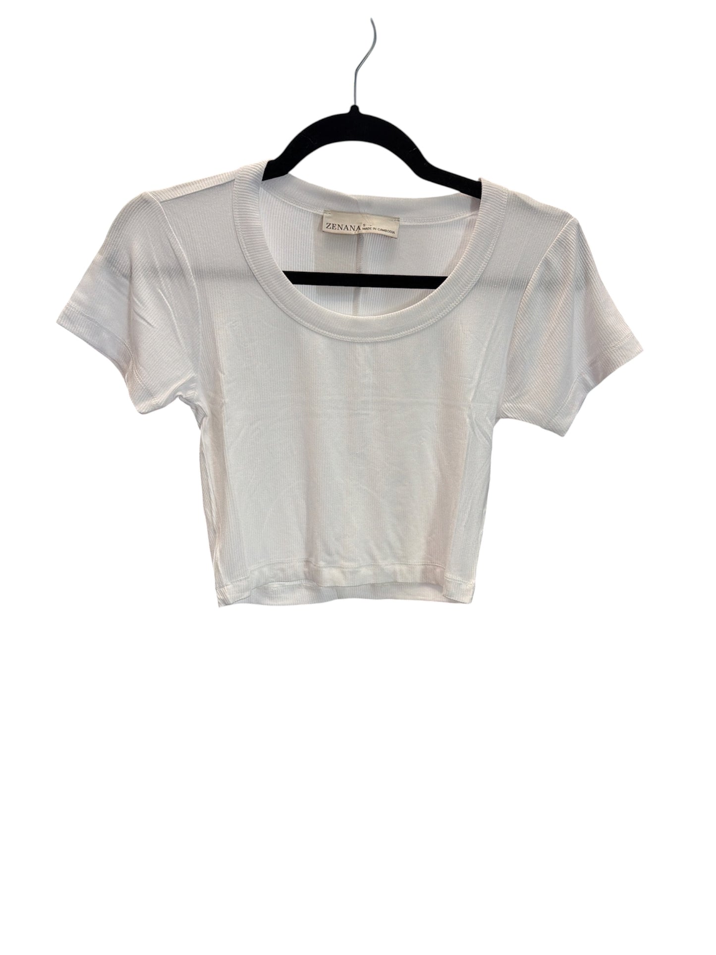 Zenana Ribbed Soft Crop Top