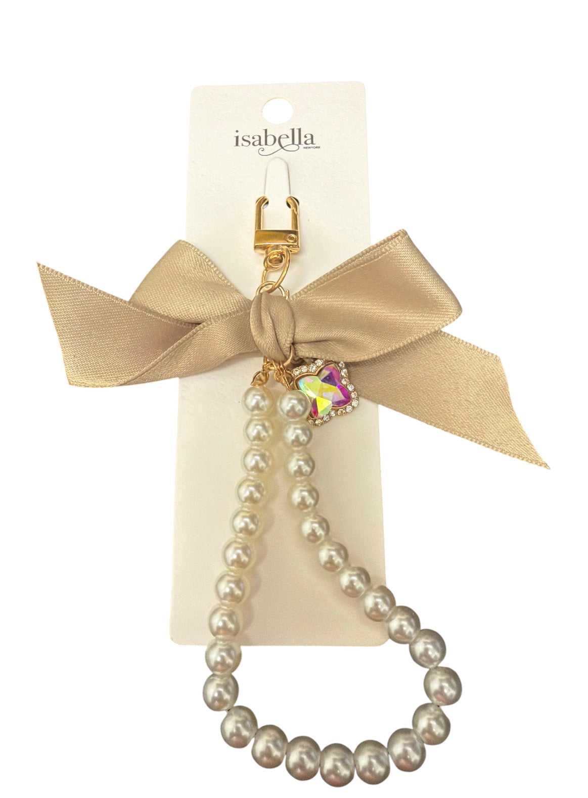 Bow and Peal Bag Keychain Accessory