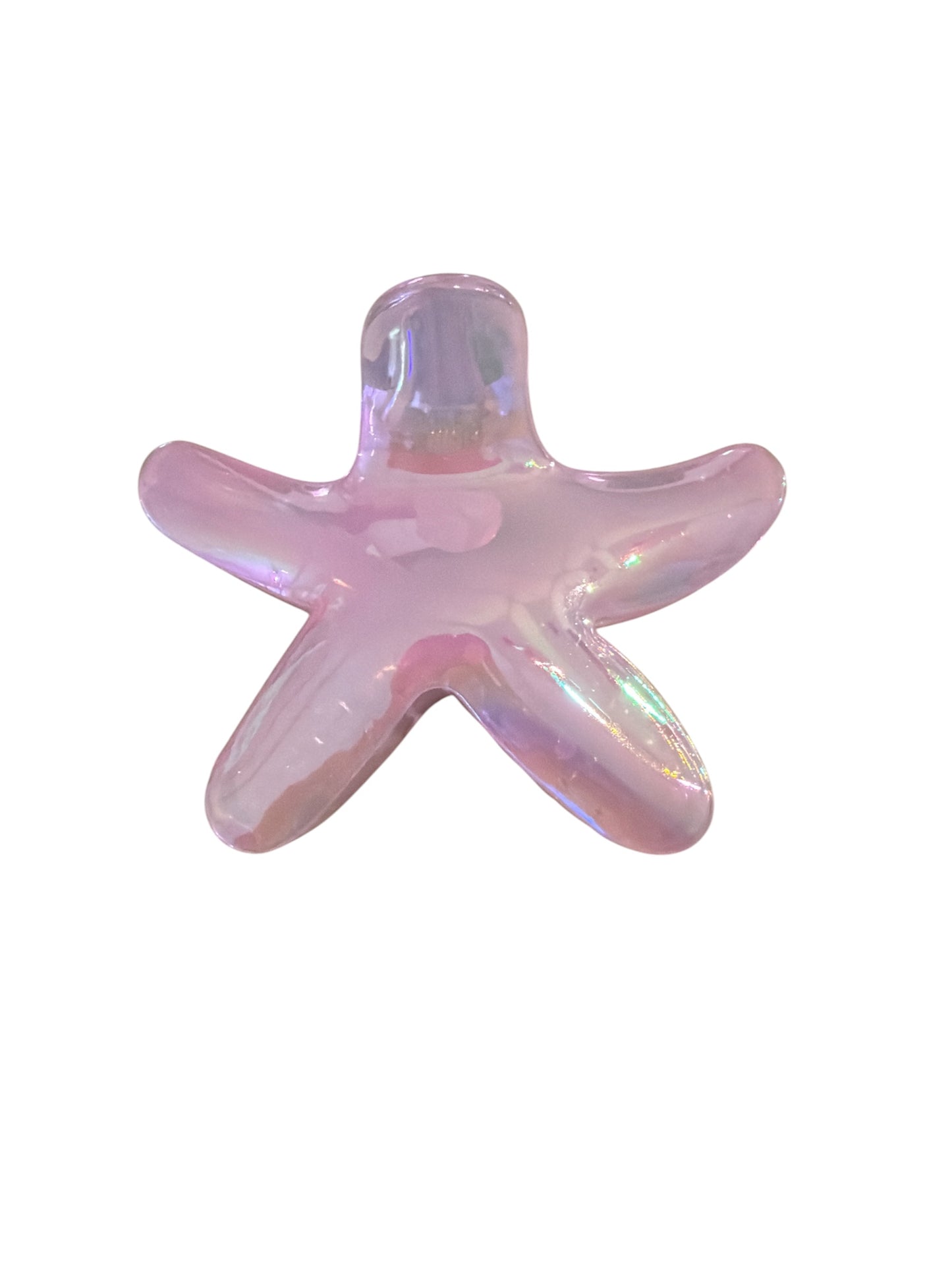 Iridescent Star Fish Hair Clip