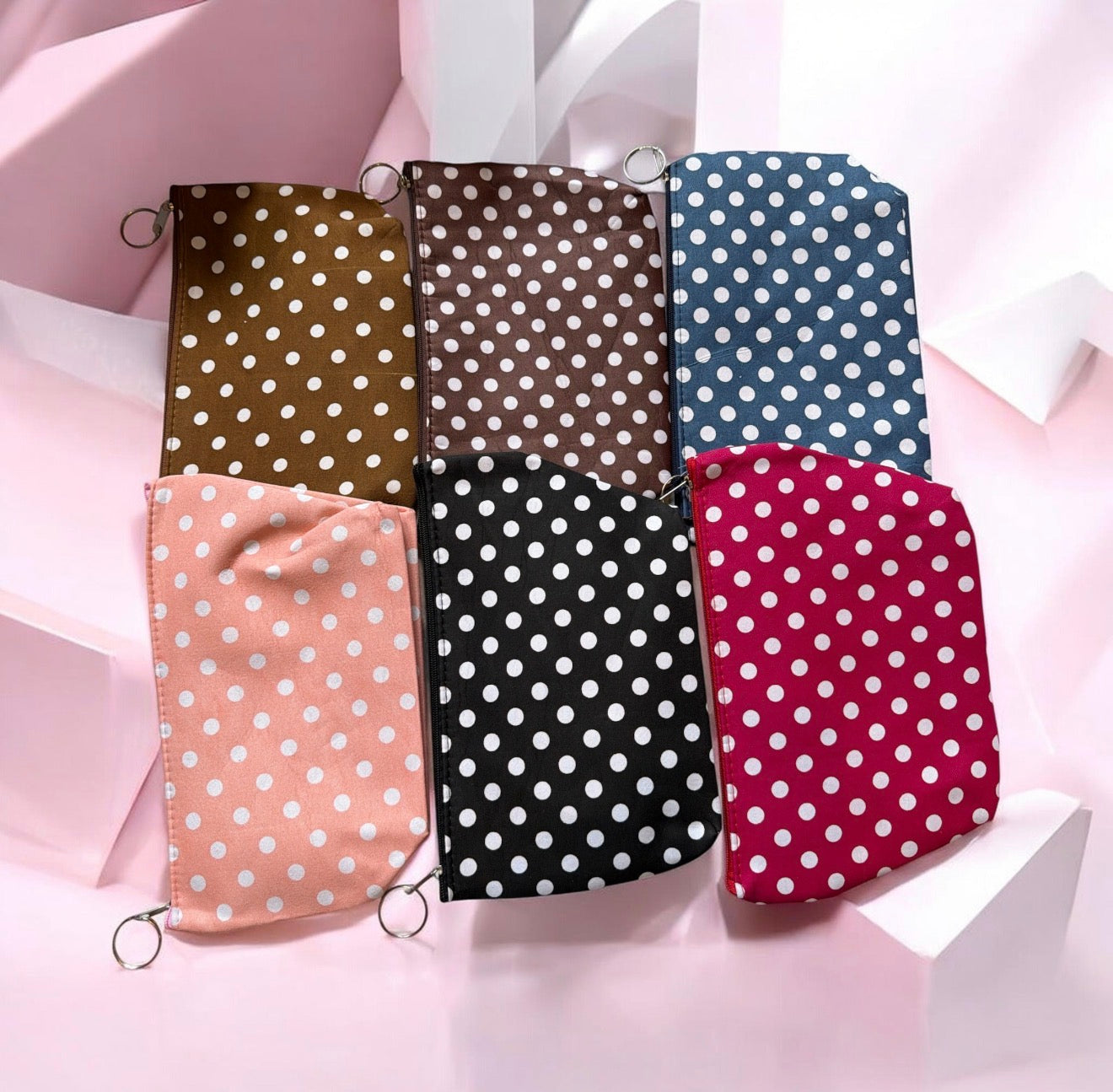 Polka Dot Cosmetic Bag