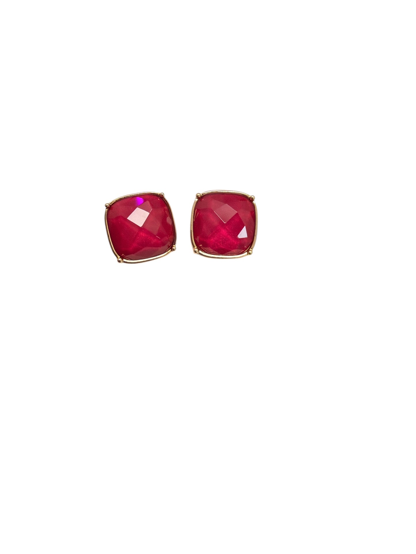 Gold Trim Post Earring