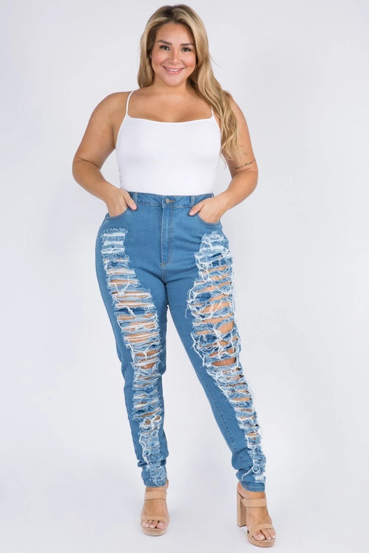 HEAVY DISTRESSED SEXY SKINNY - FB2743