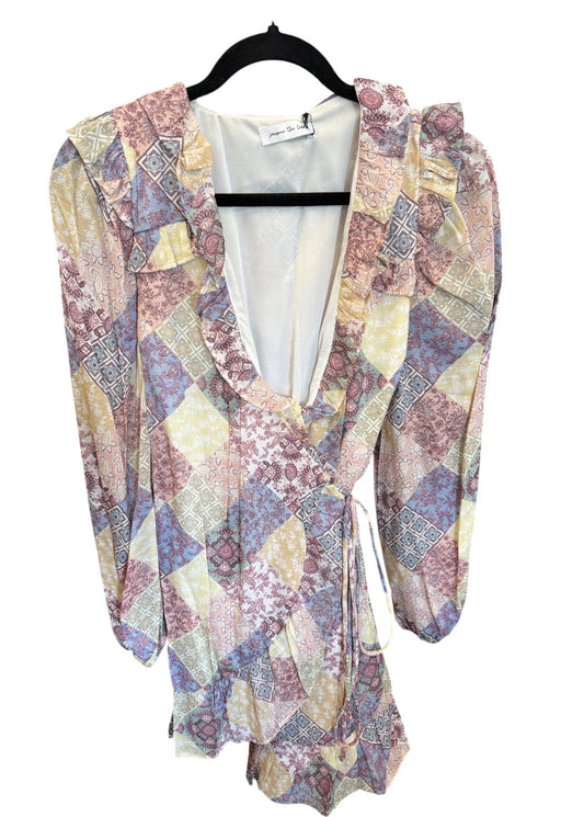 Patchwork Wrap Dress