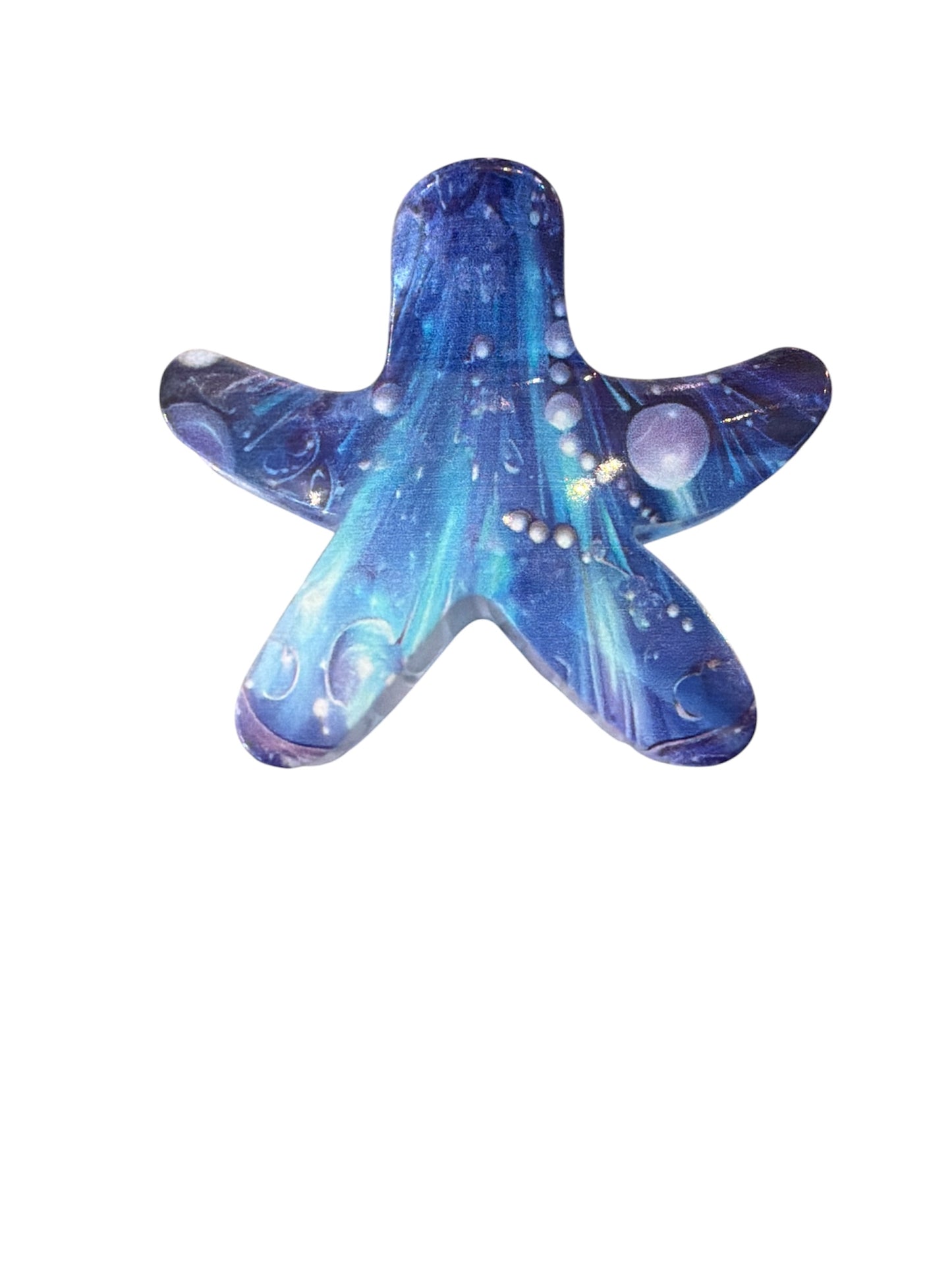 Multi Color Star Fish Hair Clip
