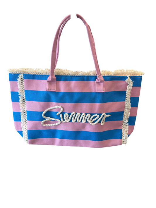 SUMMER ROPE STRIPE TOTEBAG