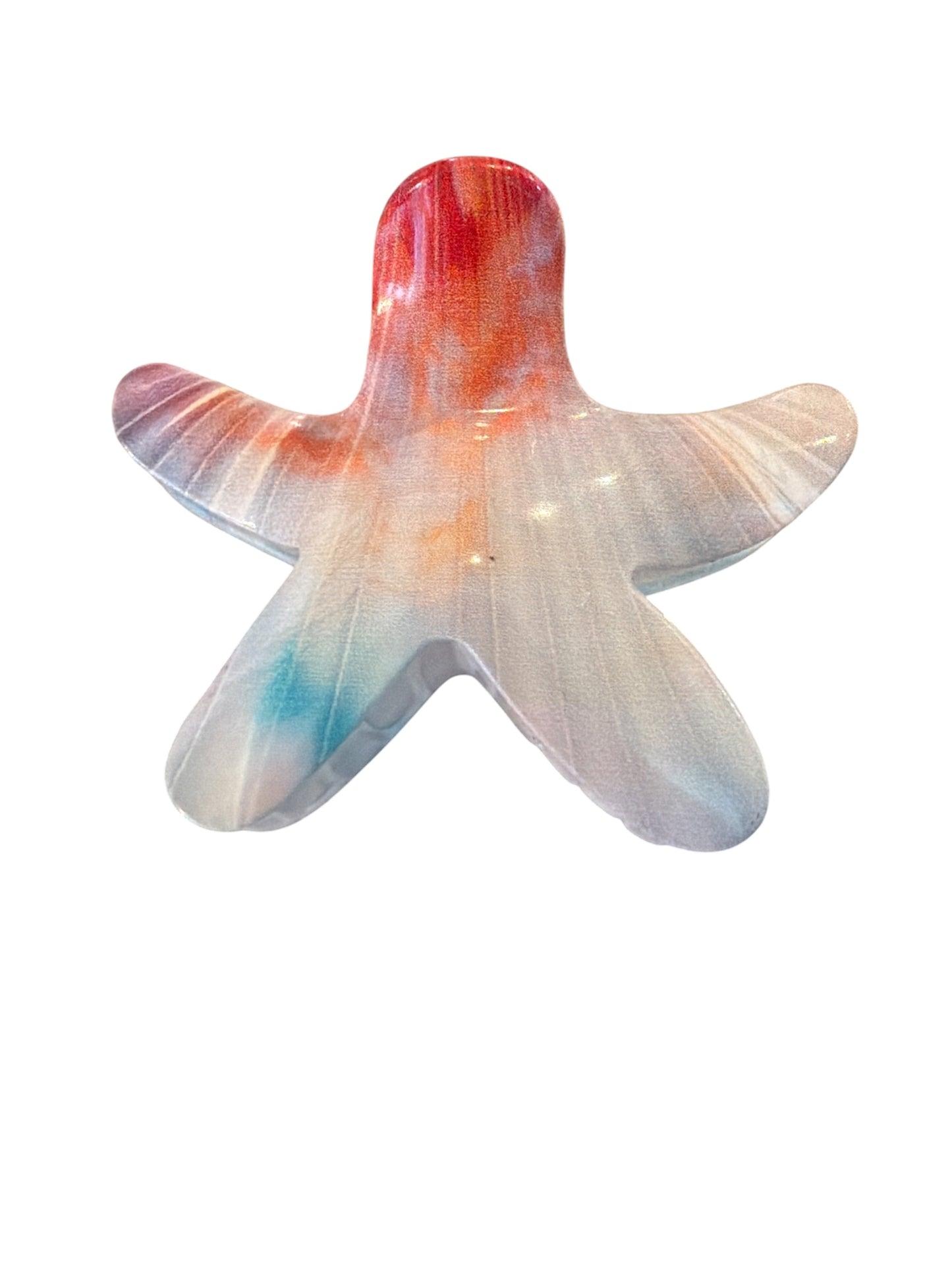 Multi Color Star Fish Hair Clip