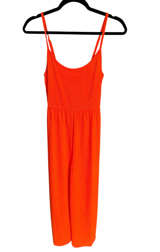 Doublezero Ribbed Orange Jumpsuit