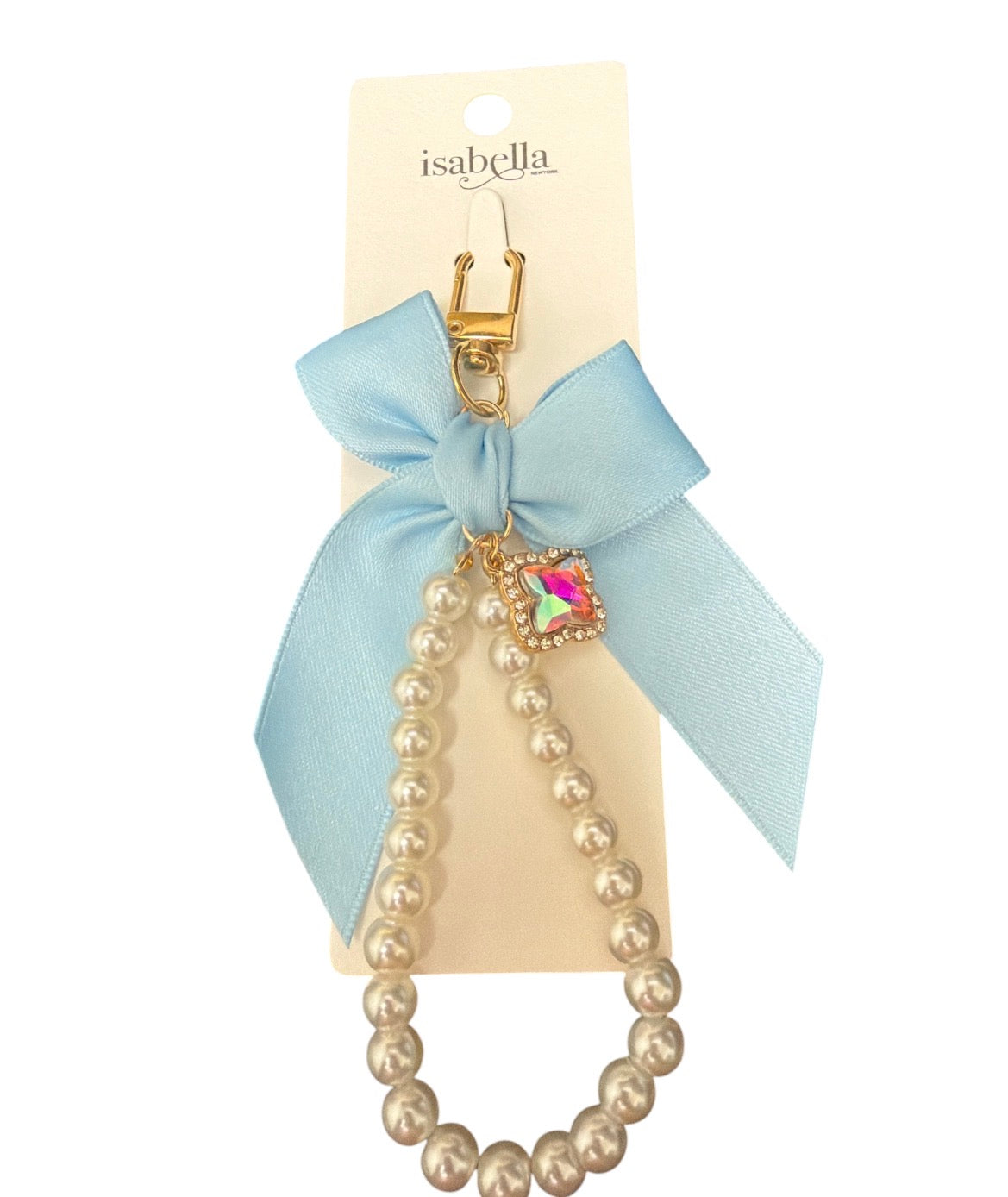 Bow and Peal Bag Keychain Accessory