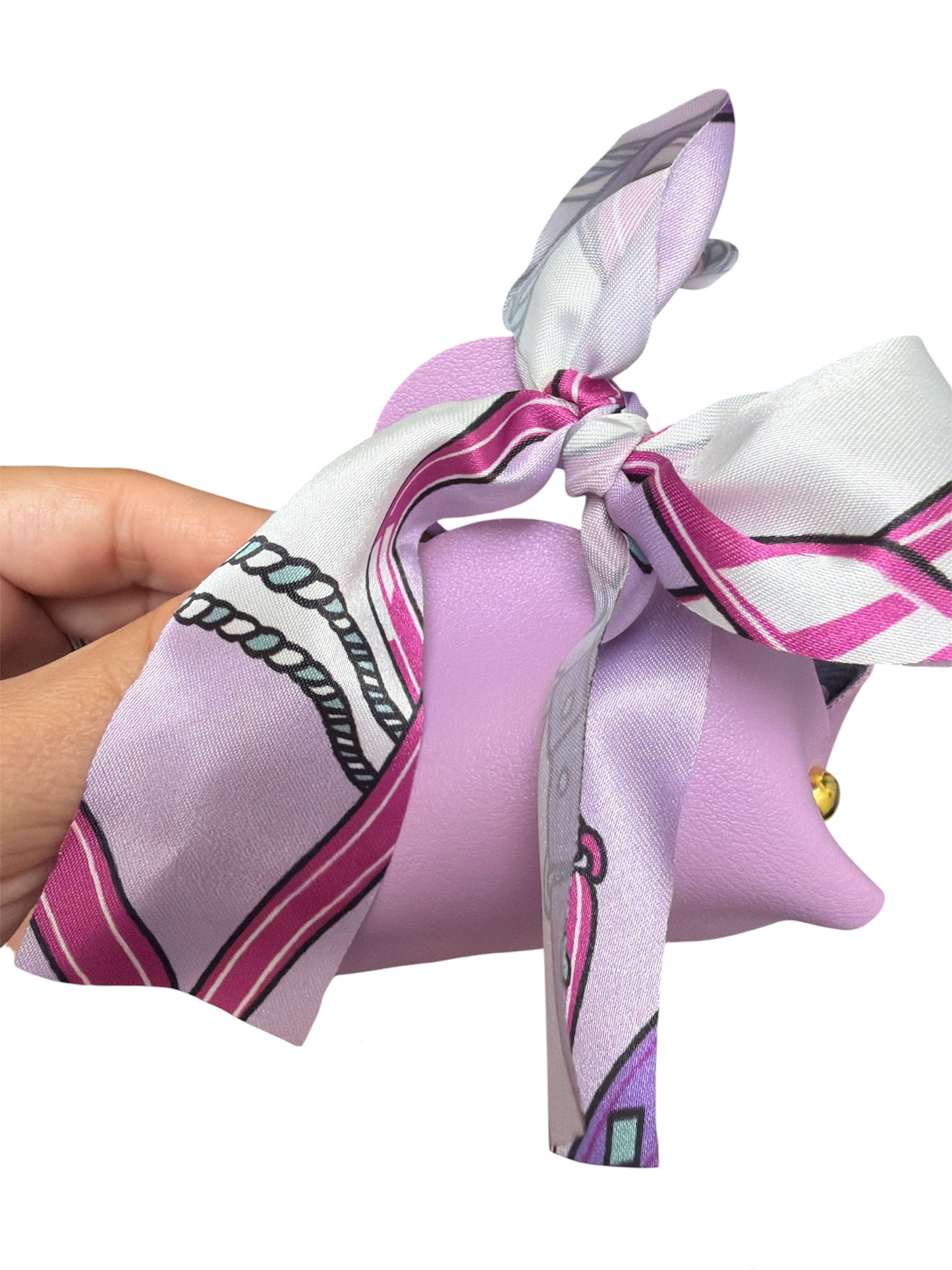Mini Purse Keychain with Bag Scarf