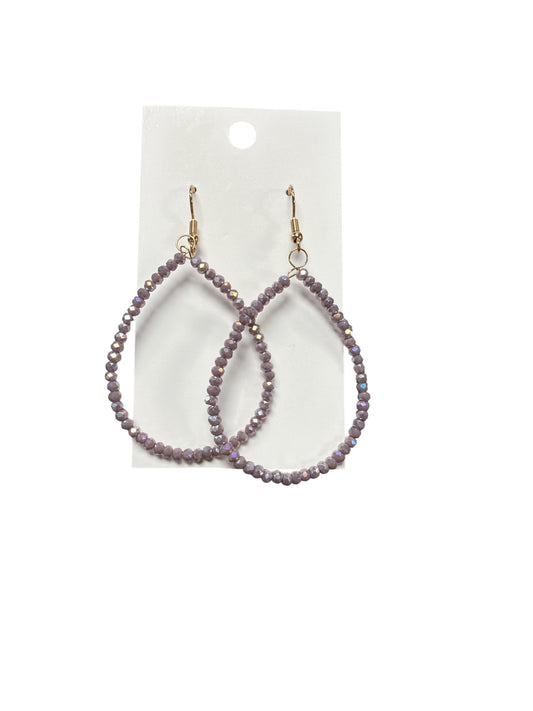 BEADED TEARDROP EARRINGS
