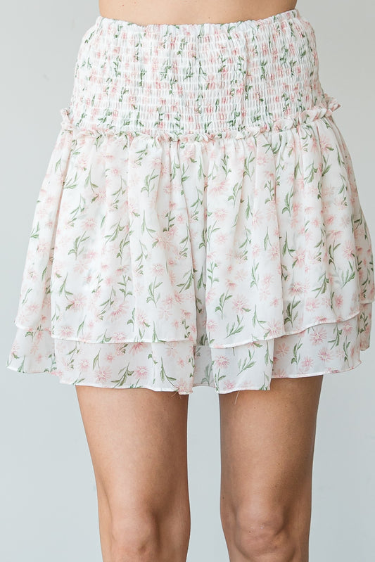 FLORAL MINI SKIRT