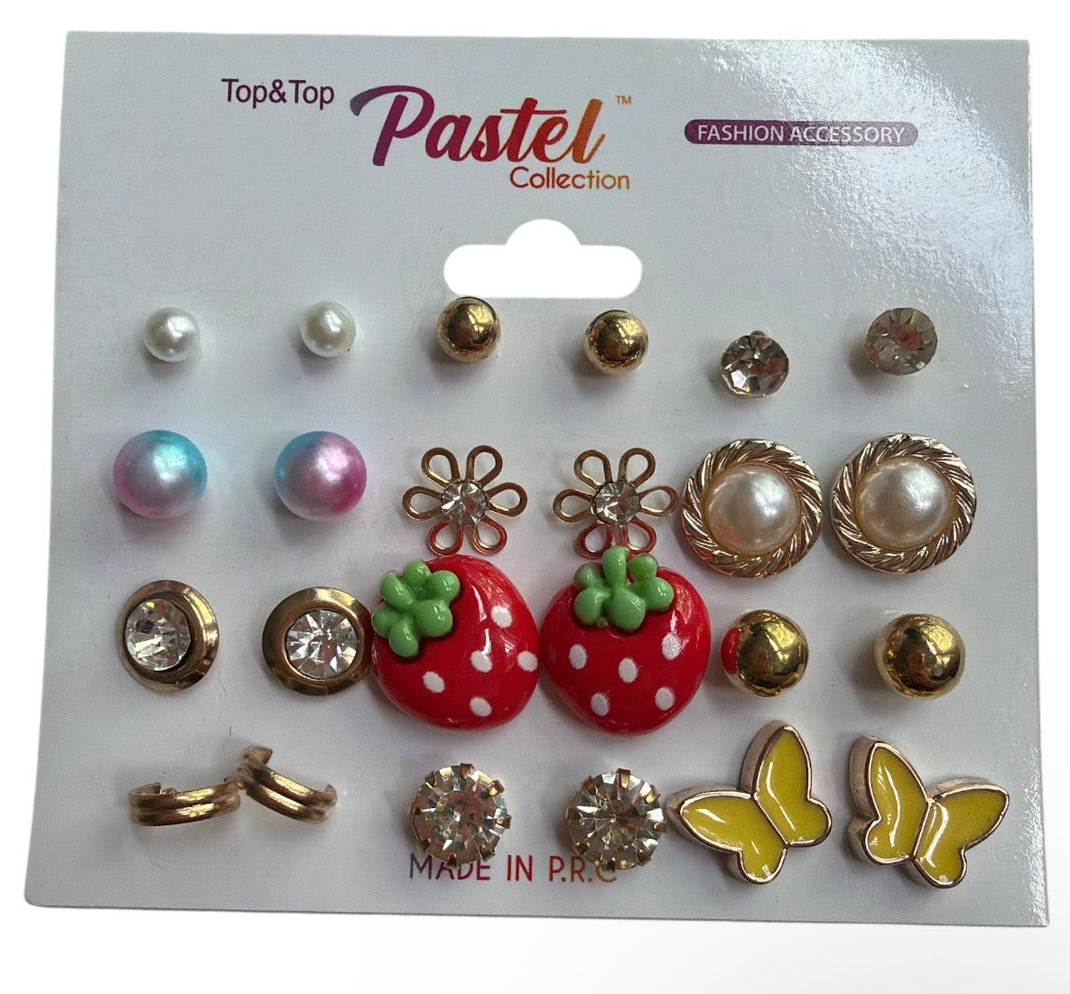 Earrings 12pk Strawberry