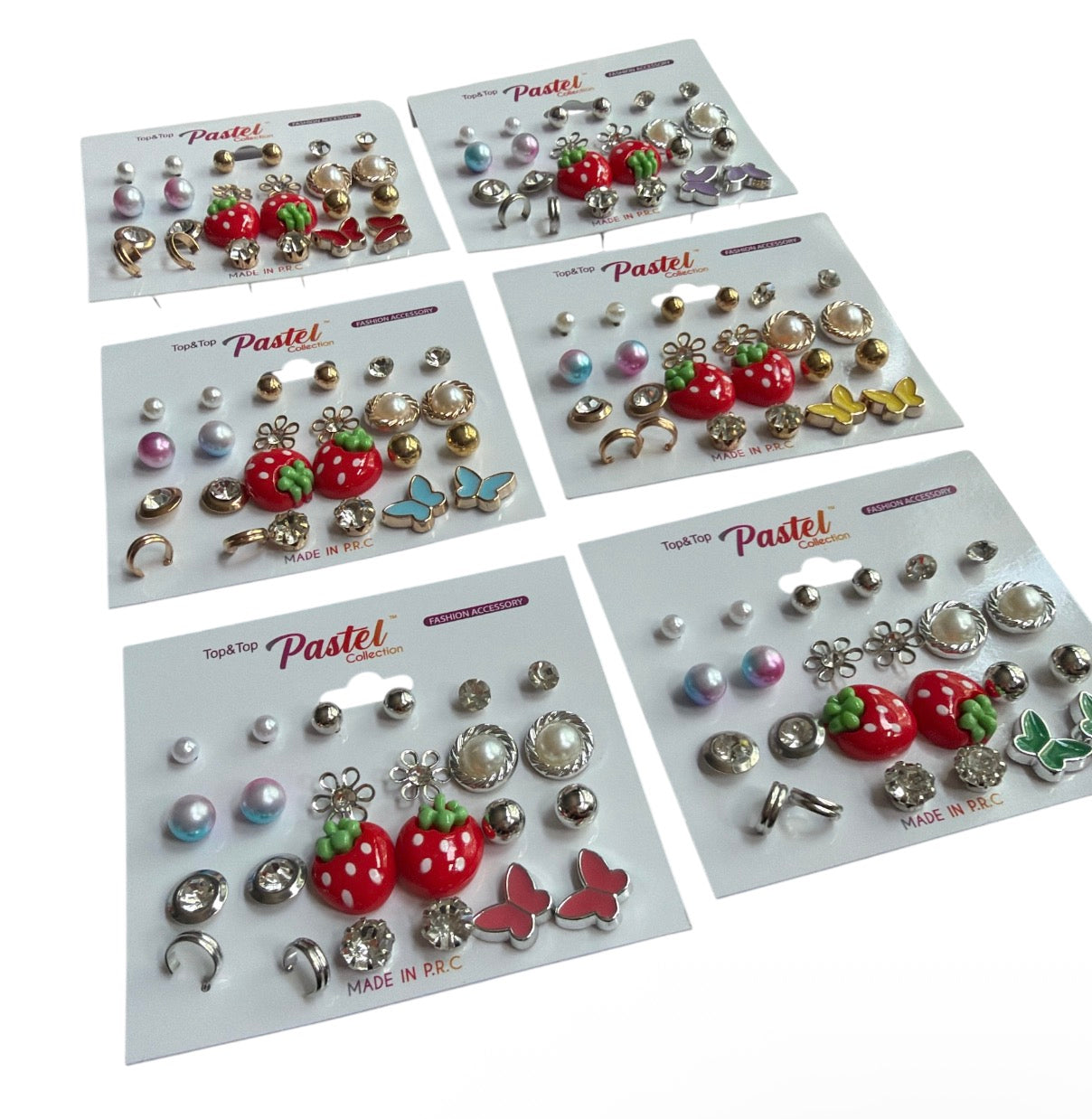 Earrings 12pk Strawberry