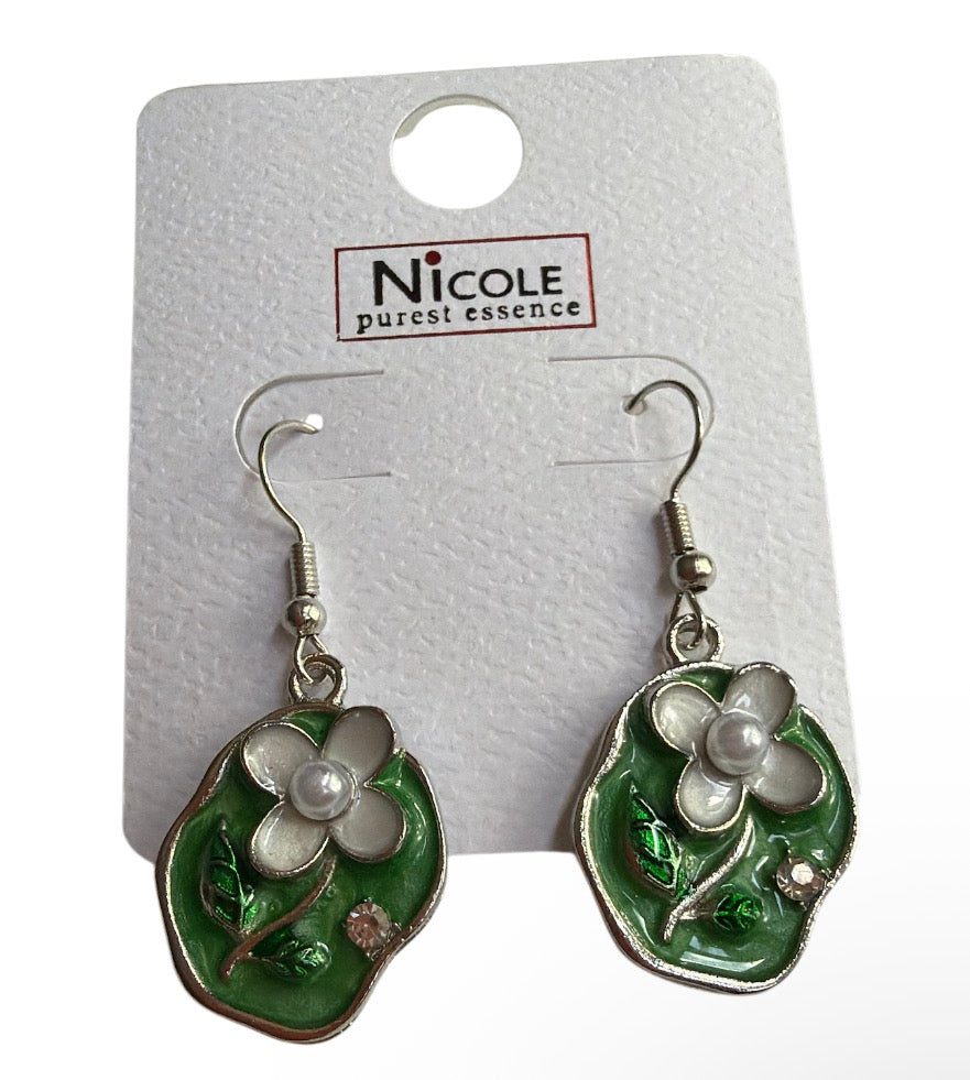 Flower Pearl Earrings