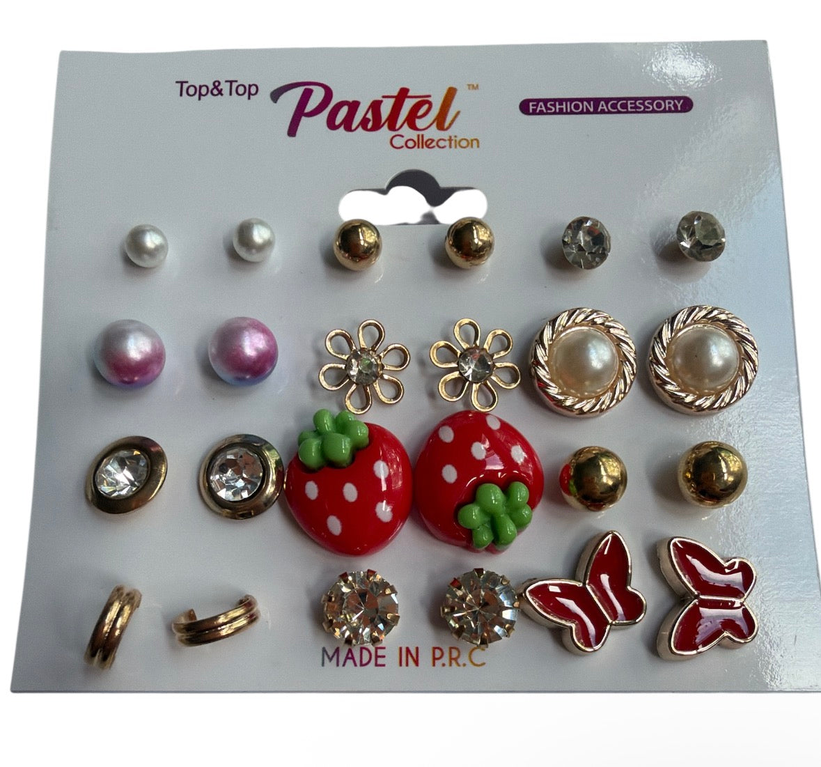 Earrings 12pk Strawberry