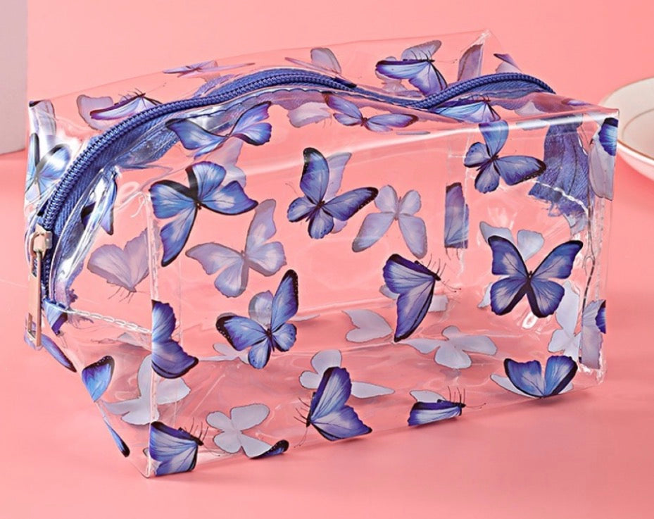 Trendy Pattern Transparent Cosmetic Bag