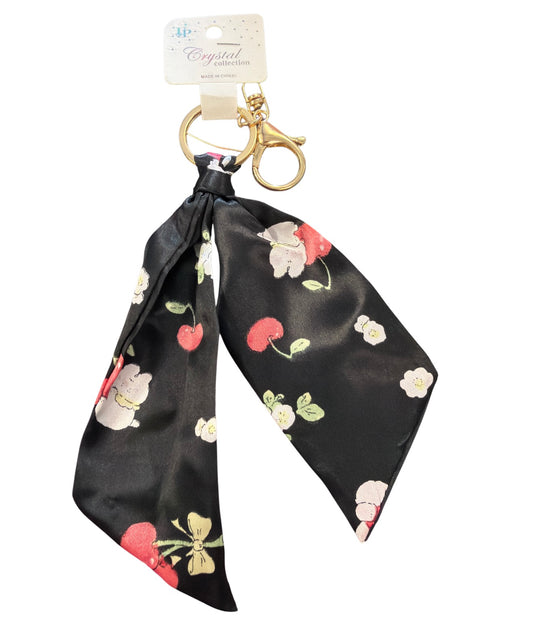 Cherry Bag Scarf Keychain