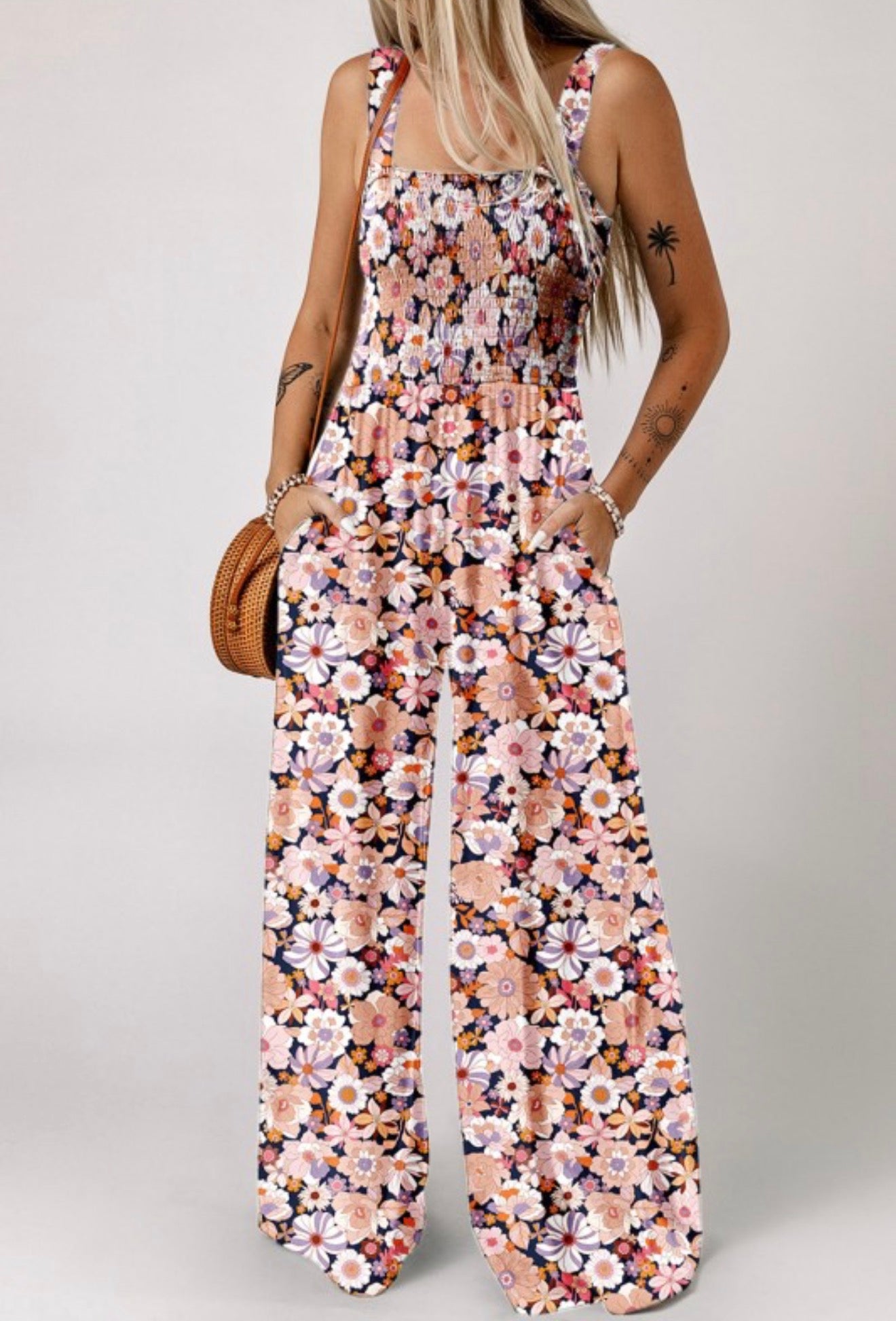 Boho Floral Jumpsuit
