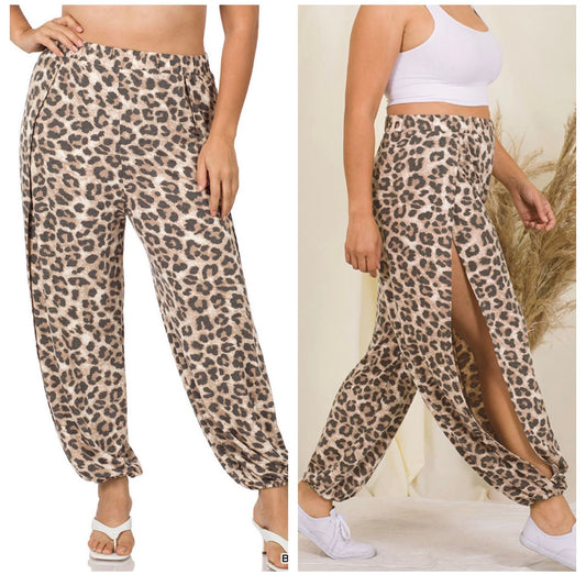 Zenana Leopard Resort Pants
