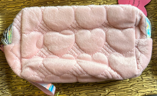 Velvet Heart Zip Bag