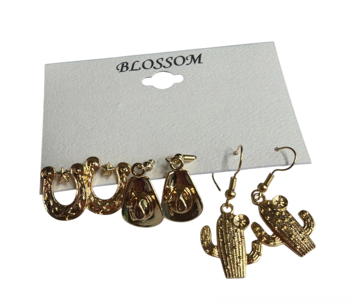 Western 3pk Harrings