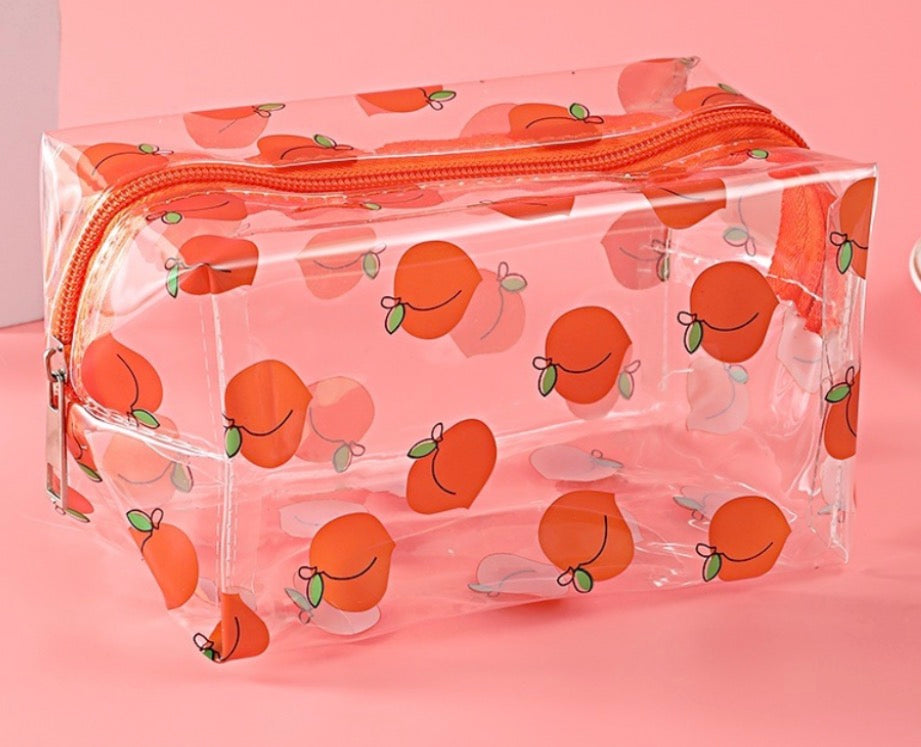 Trendy Pattern Transparent Cosmetic Bag
