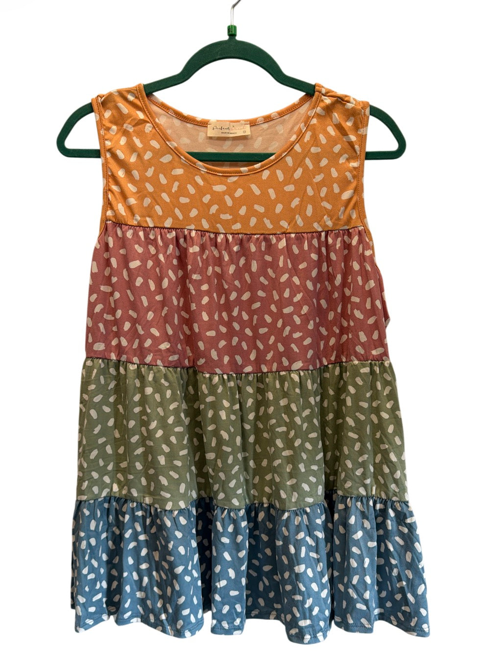 Tiered Leopard Multicolor Top