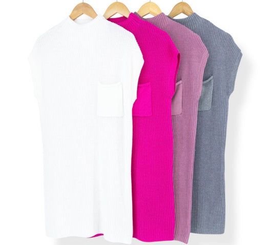 Zenana Mock Neck Dress