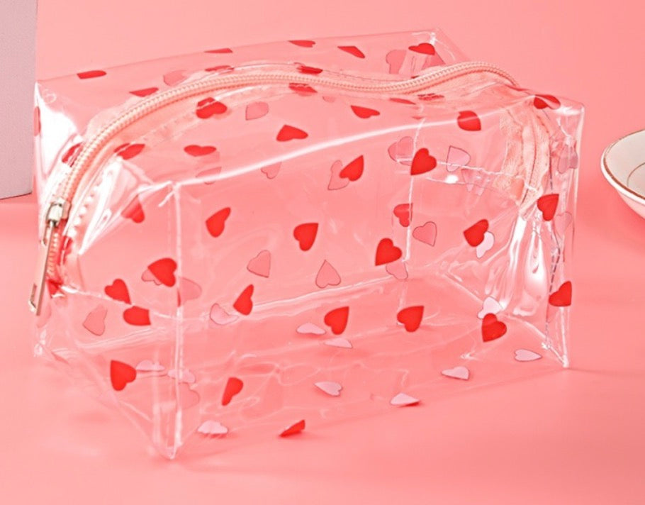 Trendy Pattern Transparent Cosmetic Bag