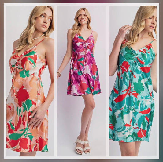 Easel Satin Dresses