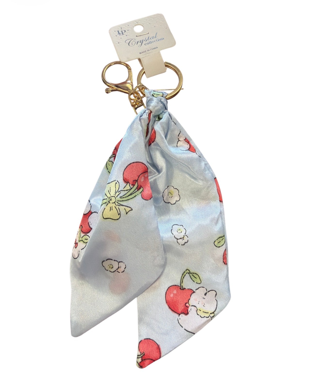 Cherry Bag Scarf Keychain