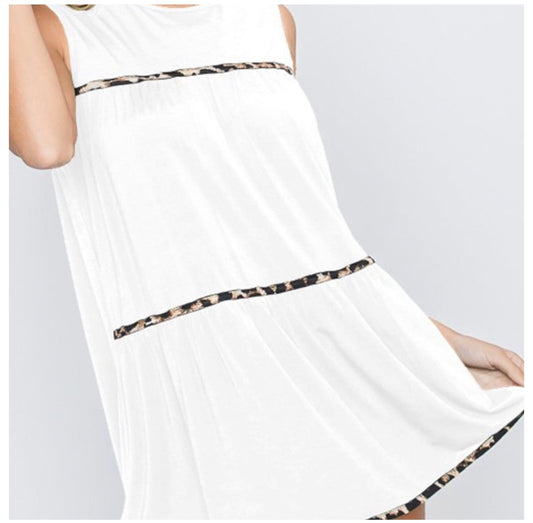 Heimish White Leopard Tank