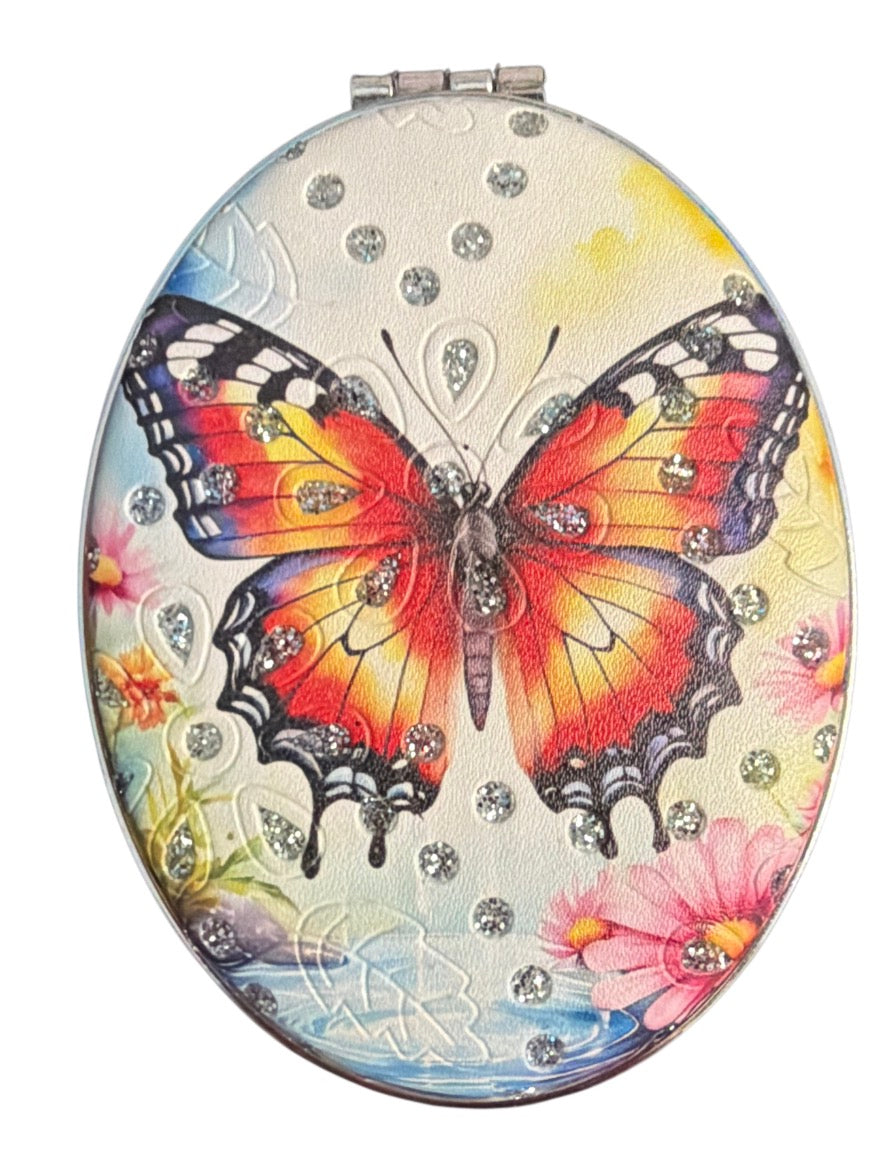 Butterfly Oval Mirror